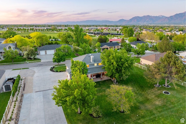 2859 W Country Classic Dr, Bluffdale, UT 84065 - aerial view at dusk of a mountain view and a residential view
