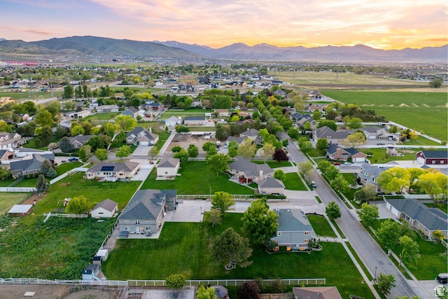 2859 W Country Classic Dr, Bluffdale, UT 84065 - aerial view at dusk of a mountain view and a residential view
