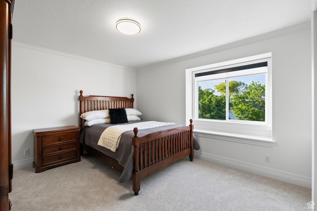 2859 W Country Classic Dr, Bluffdale, UT 84065 - bedroom with crown molding, light carpet, and baseboards