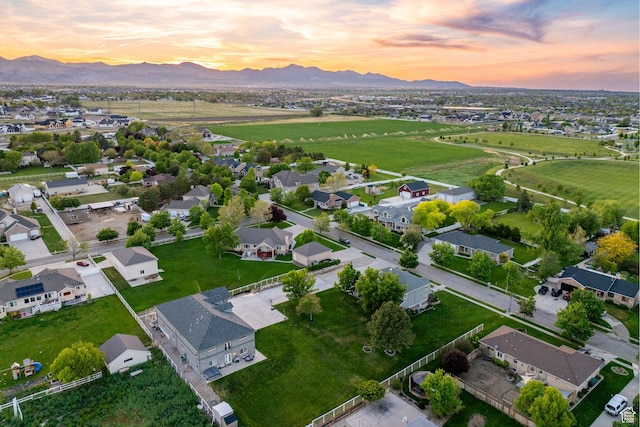 2859 W Country Classic Dr, Bluffdale, UT 84065 - aerial view at dusk of a mountain view and a residential view