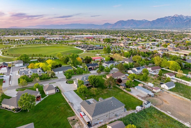 2859 W Country Classic Dr, Bluffdale, UT 84065 - aerial view at dusk of a mountain view and a residential view