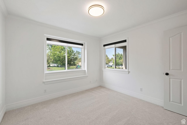 2859 W Country Classic Dr, Bluffdale, UT 84065 - carpeted empty room featuring ornamental molding and baseboards