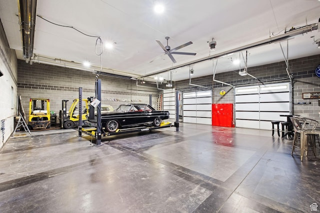 2859 W Country Classic Dr, Bluffdale, UT 84065 - garage with ceiling fan
