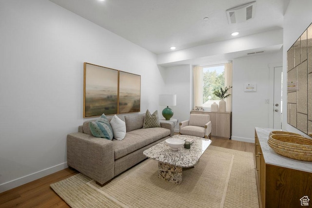 317 W Azure Sky Ln Unit 5-23, Salt Lake City, UT 84103 - living area featuring light wood finished floors, baseboards, and recessed lighting