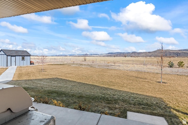 2201 S 380 W, Richfield, UT 84701 - view of yard featuring an outbuilding, a view of rural / pastoral area, a mountain view, and a shed
