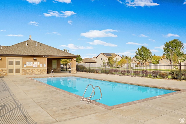 920 W Stonehaven Dr, North Salt Lake, UT 84054 - community pool with a patio and a residential view