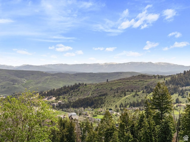 360 Crestview Dr, Park City, UT 84098 - mountain view featuring a heavily wooded area
