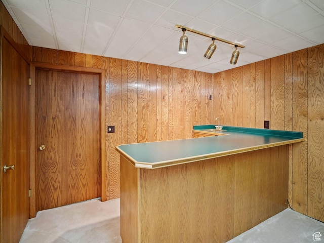 360 Crestview Dr, Park City, UT 84098 - indoor bar featuring wood walls and track lighting