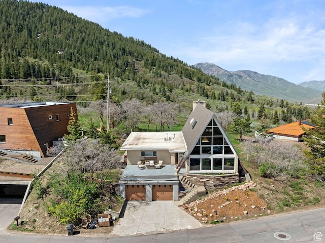 360 Crestview Dr, Park City, UT 84098 - view of mountain background with a heavily wooded area