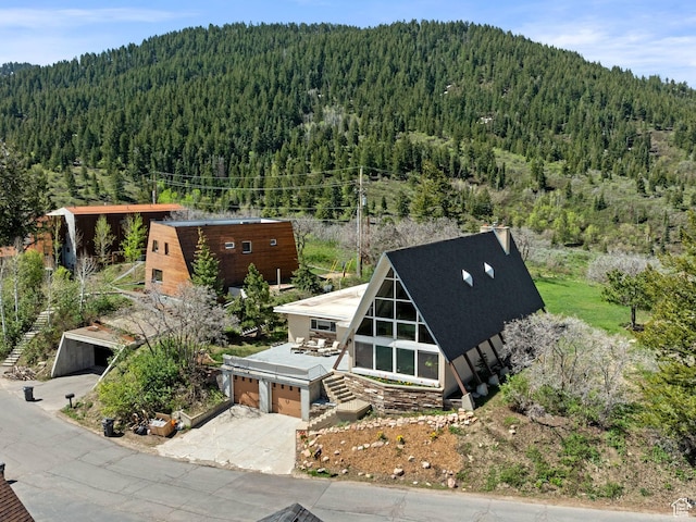 360 Crestview Dr, Park City, UT 84098 - view of subject property with a heavily wooded area
