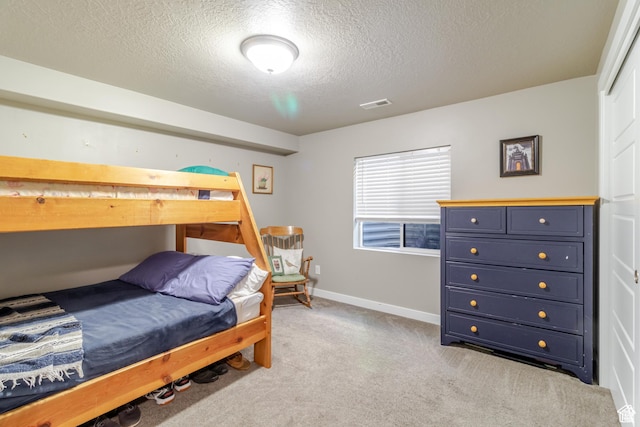 1517 E Kelsey Dr, Eagle Mountain, UT 84005 - bedroom with a textured ceiling, light carpet, and baseboards