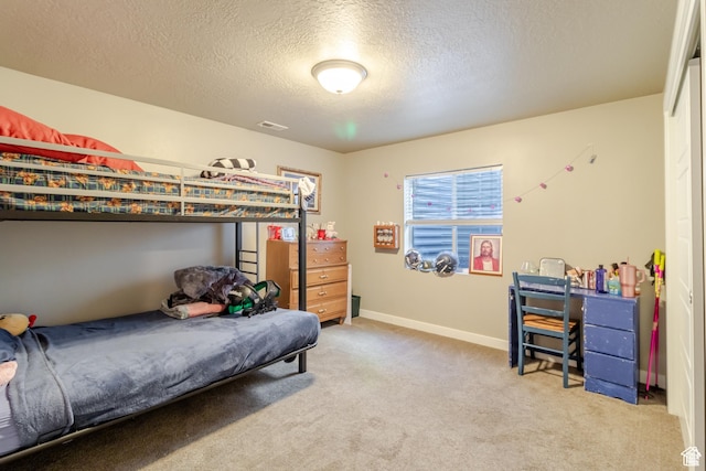 1517 E Kelsey Dr, Eagle Mountain, UT 84005 - bedroom featuring a textured ceiling, carpet, and baseboards