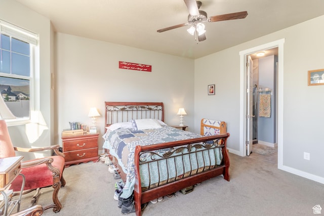 1517 E Kelsey Dr, Eagle Mountain, UT 84005 - carpeted bedroom with baseboards and a ceiling fan