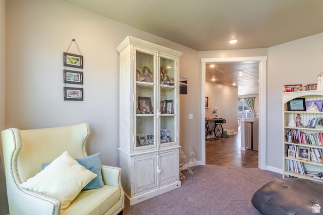 1517 E Kelsey Dr, Eagle Mountain, UT 84005 - living area with carpet, recessed lighting, and baseboards