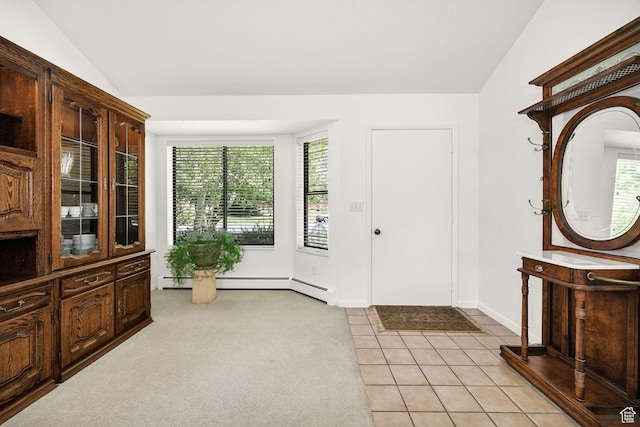 1729 N 1700 E, North Logan, UT 84341 - foyer with vaulted ceiling and light tile patterned floors
