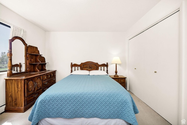 1729 N 1700 E, North Logan, UT 84341 - carpeted bedroom with a baseboard heating unit and a closet