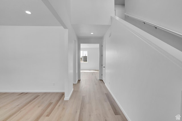 241 W 825 S Unit 305, Willard, UT 84340 - corridor featuring light wood-type flooring, baseboards, and recessed lighting