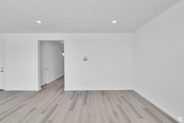 241 W 825 S Unit 305, Willard, UT 84340 - spare room with light wood-style floors, recessed lighting, and baseboards