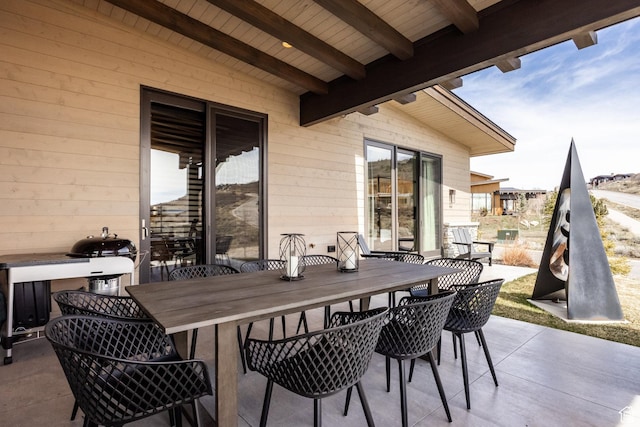 view of patio / terrace featuring outdoor dining area