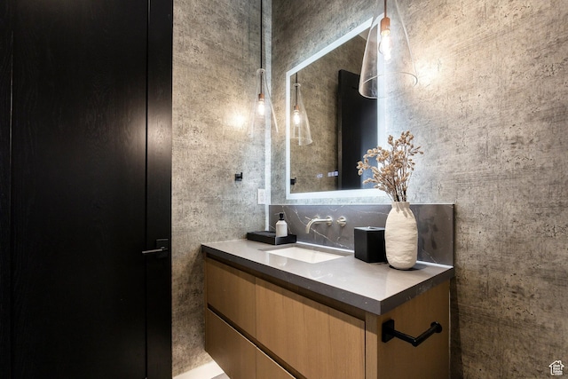 bathroom with vanity