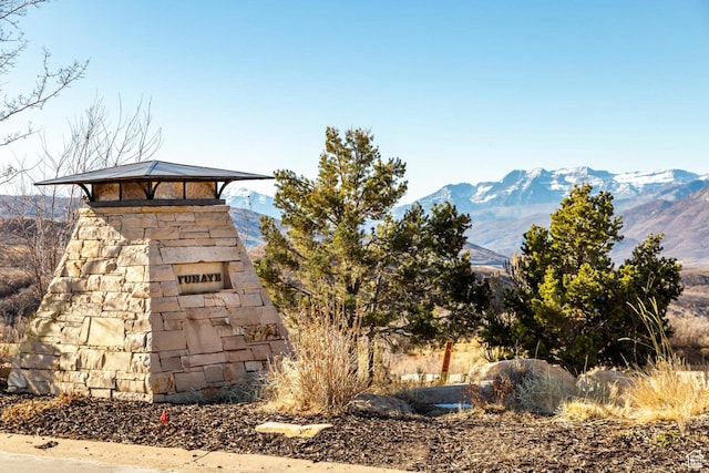 view of mountain background