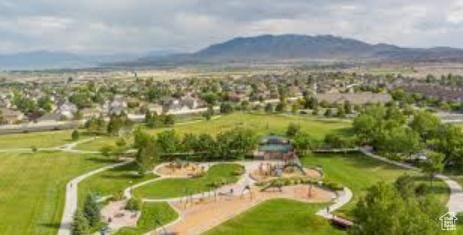 24 S Baker Spring Cv, Saratoga Springs, UT 84045 - bird's eye view of a mountain backdrop