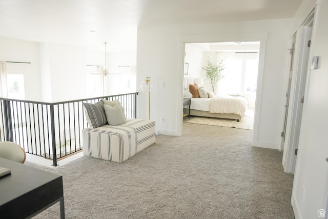 6489 W Yawkey Way, Herriman, UT 84096 - hallway with carpet flooring and baseboards