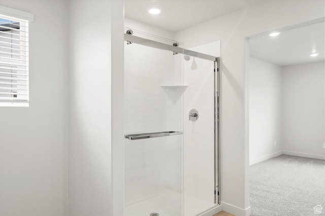 3457 S 3100 W Unit 174, West Haven, UT 84401 - full bathroom featuring a shower stall, recessed lighting, and plenty of natural light