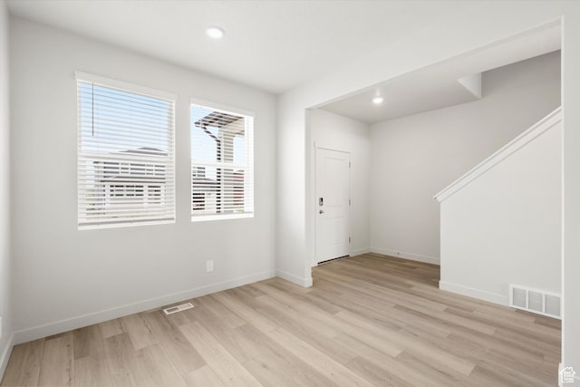 3457 S 3100 W Unit 174, West Haven, UT 84401 - entryway featuring light wood-style floors, recessed lighting, and stairs