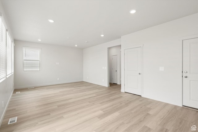 3457 S 3100 W Unit 174, West Haven, UT 84401 - empty room with light wood-type flooring and recessed lighting