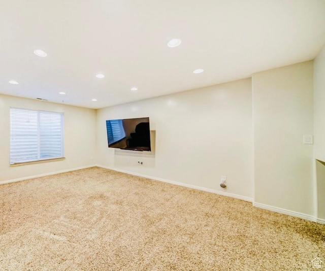 4382 N Pheasant Ridge Trl, Lehi, UT 84043 - basement with carpet, baseboards, and recessed lighting