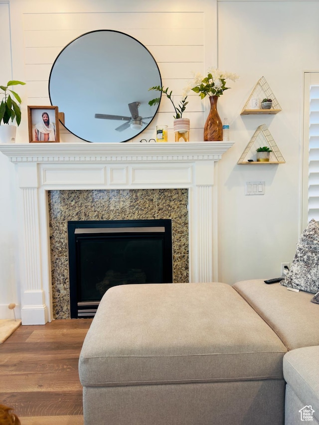 4382 N Pheasant Ridge Trl, Lehi, UT 84043 - bedroom with wood finished floors and a premium fireplace