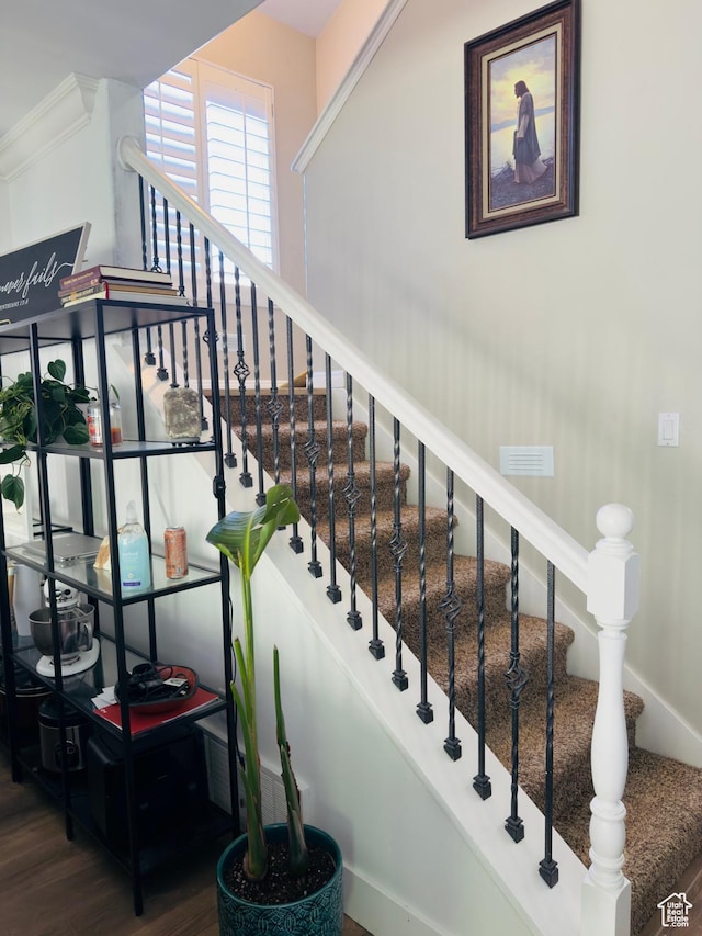 4382 N Pheasant Ridge Trl, Lehi, UT 84043 - staircase with wood finished floors