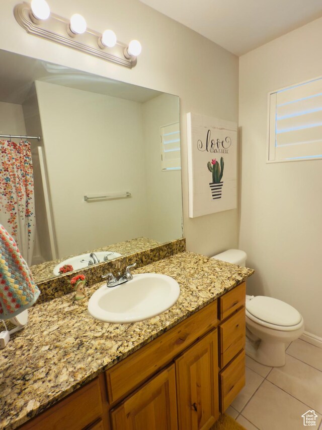 4382 N Pheasant Ridge Trl, Lehi, UT 84043 - bathroom featuring tile patterned flooring, vanity, and toilet