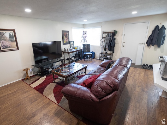 4318 S 1100 W Unit 34C, Salt Lake City, UT 84123 - living area featuring wood finished floors and recessed lighting