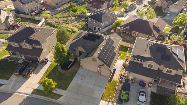 6966 N S Pass Rd, Eagle Mountain, UT 84005 - aerial perspective of suburban area