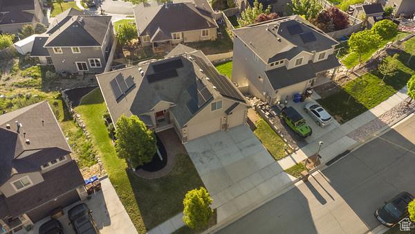 6966 N S Pass Rd, Eagle Mountain, UT 84005 - aerial view of residential area