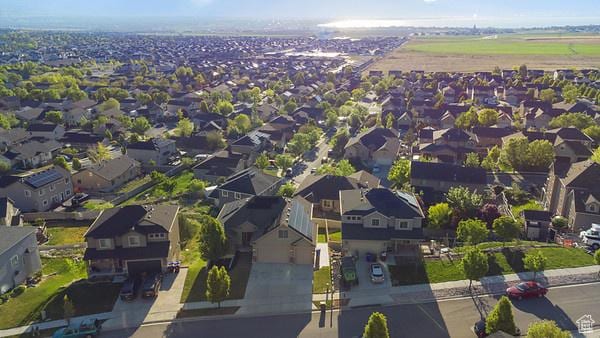 6966 N S Pass Rd, Eagle Mountain, UT 84005 - aerial view of property and surrounding area featuring nearby suburban area