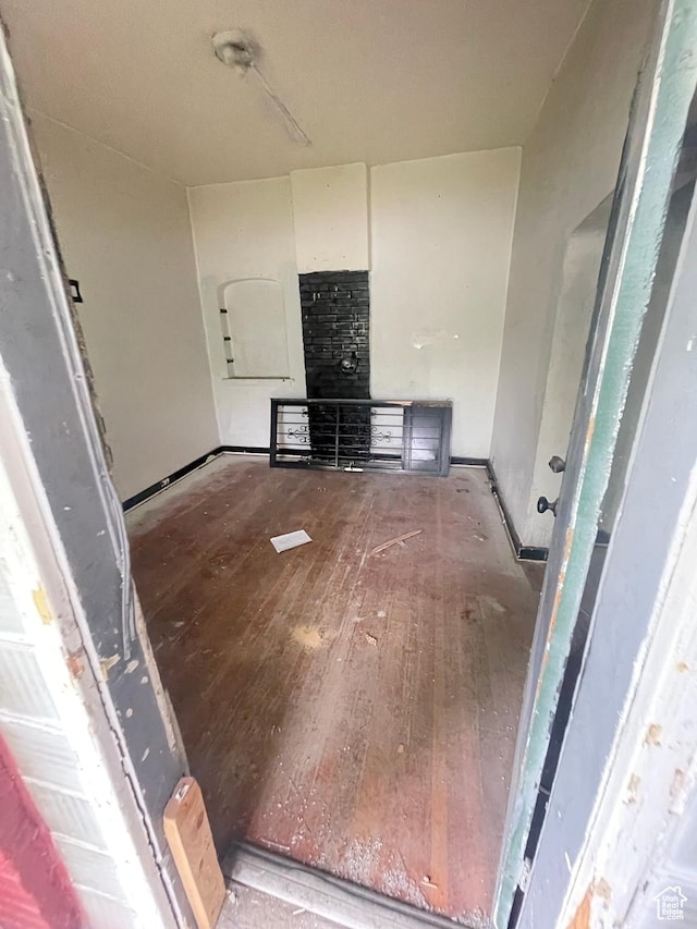 963 W 400 N, Salt Lake City, UT 84116 - unfurnished living room with hardwood / wood-style floors