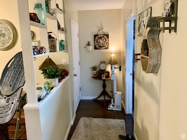 111 W 570 N, Richfield, UT 84701 - hall featuring dark wood finished floors and baseboards