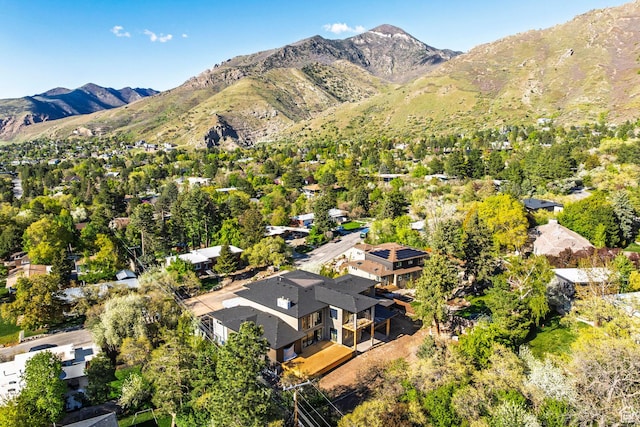 drone / aerial view of mountains