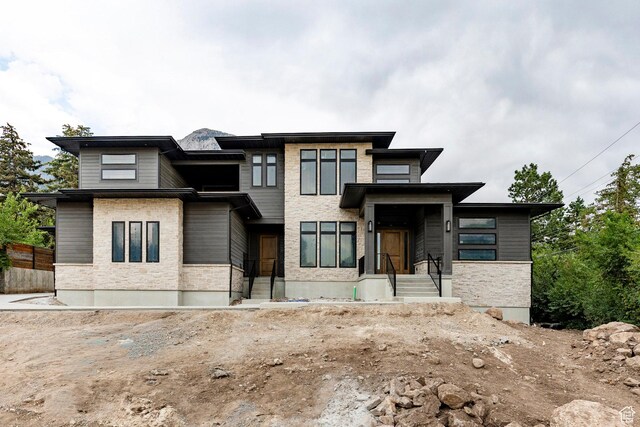 3756 E Hermes Dr, Salt Lake City, UT 84124 - view of front facade featuring stone siding