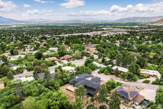 bird's eye view of mountains