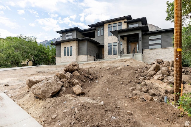 3756 E Hermes Dr, Salt Lake City, UT 84124 - view of front of home with stone siding