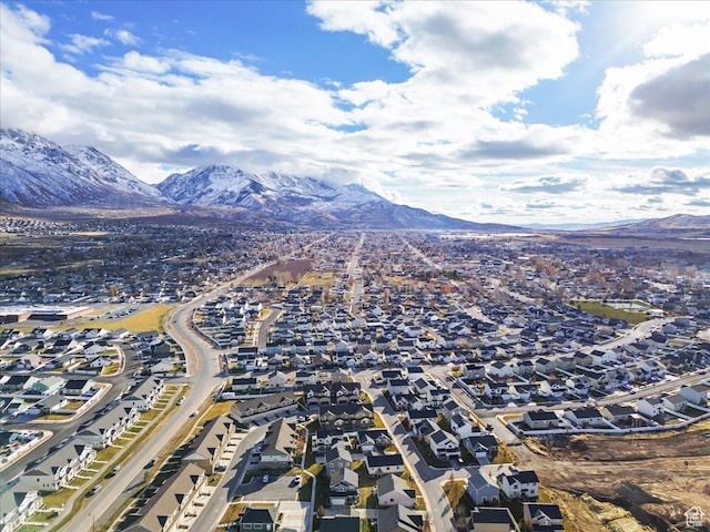 930 N 90 W, Santaquin, UT 84655 - aerial overview of property's location with a mountainous background and nearby suburban area