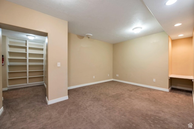 14046 S Emmeline Dr, Herriman, UT 84096 - finished basement with carpet floors, baseboards, and recessed lighting