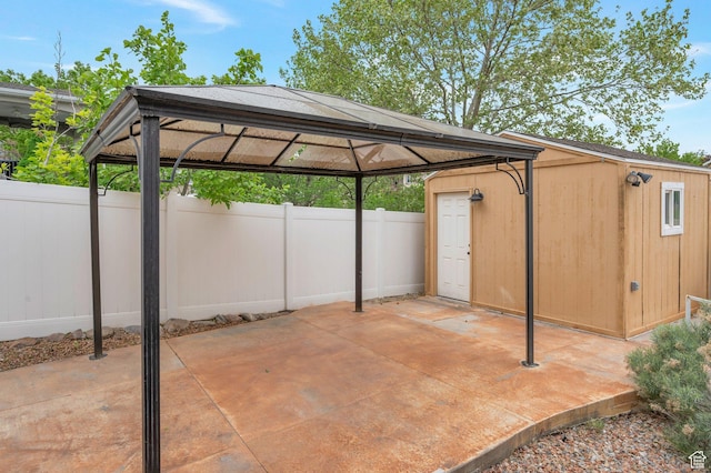 14046 S Emmeline Dr, Herriman, UT 84096 - view of vehicle parking featuring a gazebo and a fenced backyard
