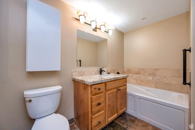 14046 S Emmeline Dr, Herriman, UT 84096 - full bathroom with toilet, vanity, and a bath