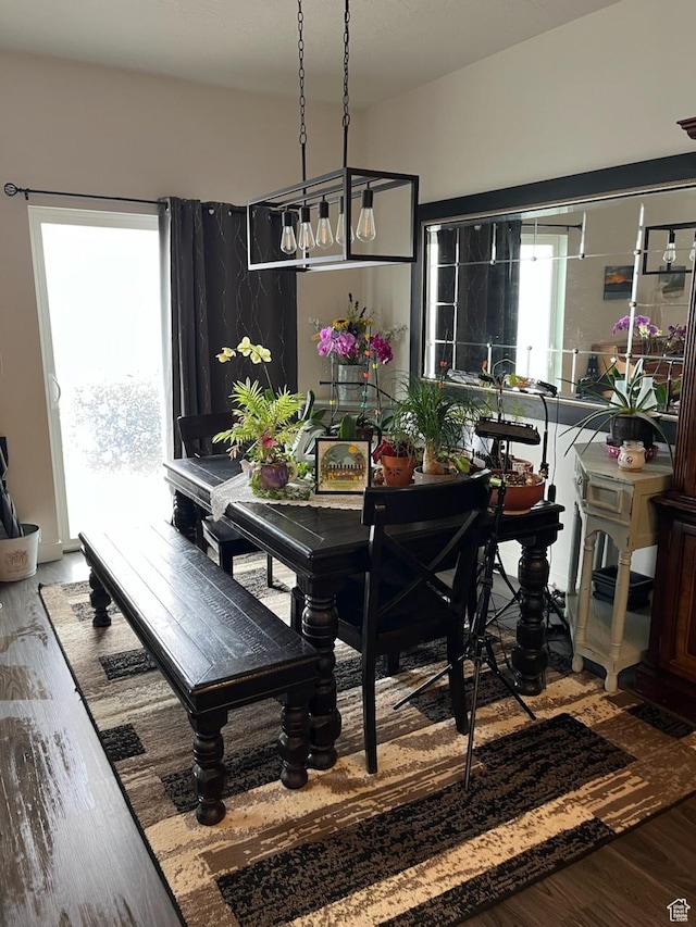 7747 N Seabiscuit Rd, Eagle Mountain, UT 84005 - dining area featuring wood finished floors and healthy amount of natural light
