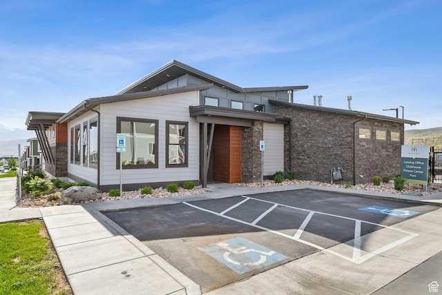 3714 W Soft Whisper Way, Herriman, UT 84096 - view of property featuring uncovered parking
